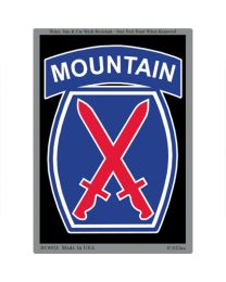 STICKER-U.S. ARMY,010TH MTN