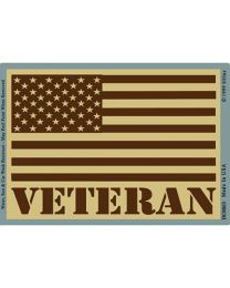 STICKER-USA FLAG,VET