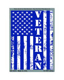 STICKER-USA FLAG,VET