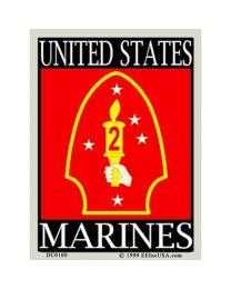 STICKER-U.S. MARINES,002ND DIV