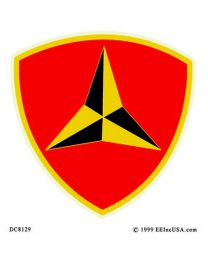 STICKER-U.S. MARINES,003RD DIV