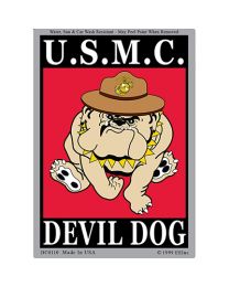 STICKER-U.S. MARINES,DEVIL DOG