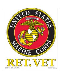 STICKER-U.S. MARINES,RET VET