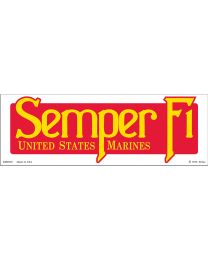 STICKER-U.S. MARINES,SEMPER FI