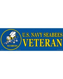 STICKER-U.S. NAVY,SEABEES,VET