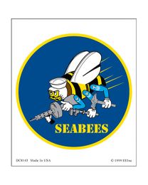 STICKER-U.S. NAVY,SEABEES