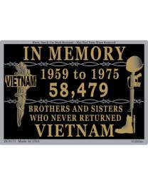 STICKER-VIETNAM,IN MEMORY