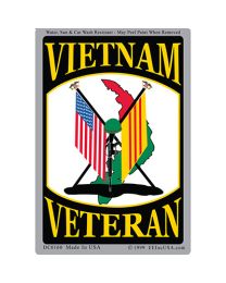 STICKER-VIETNAM,VET.FLAGS