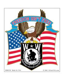 STICKER-WOUNDED WARRIOR