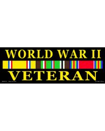 STICKER-WWII,VETERAN
